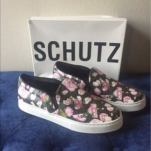 SCHUTZ Bloom Flower 'rosa' Slip-On Sneakers